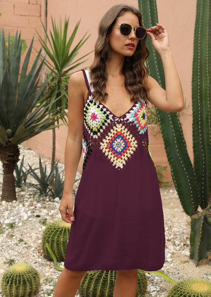 Xena™ | Gehäkeltes Boho-Sommerkleid mit Rückenausschnitt