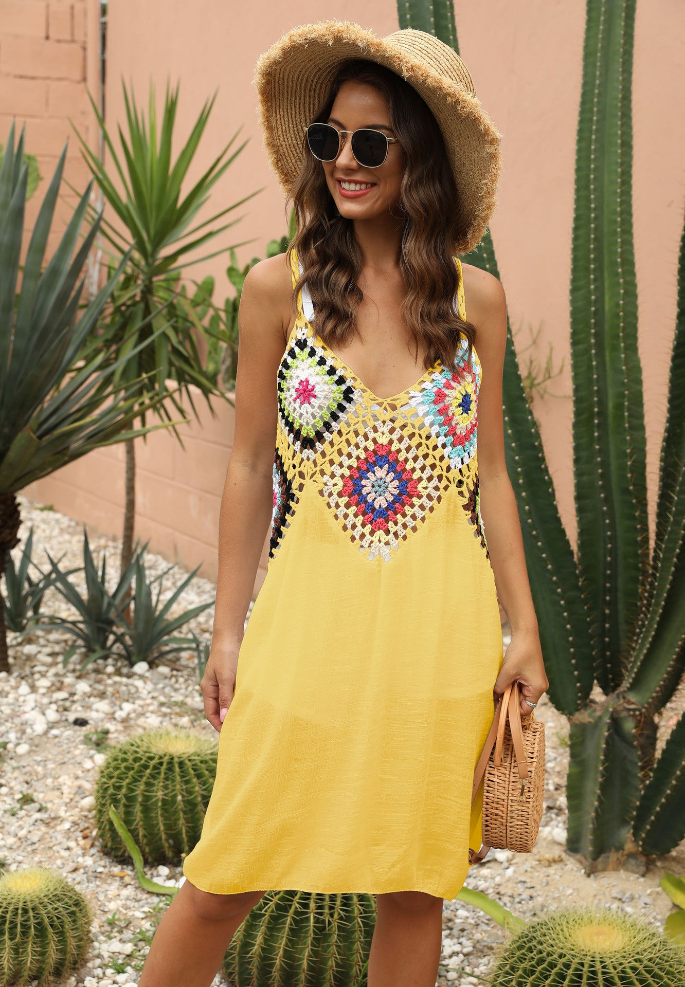Xena™ | Gehäkeltes Boho-Sommerkleid mit Rückenausschnitt