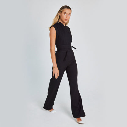 Jessica™ | Eleganter Ärmelloser Jumpsuit mit Weitem Bein