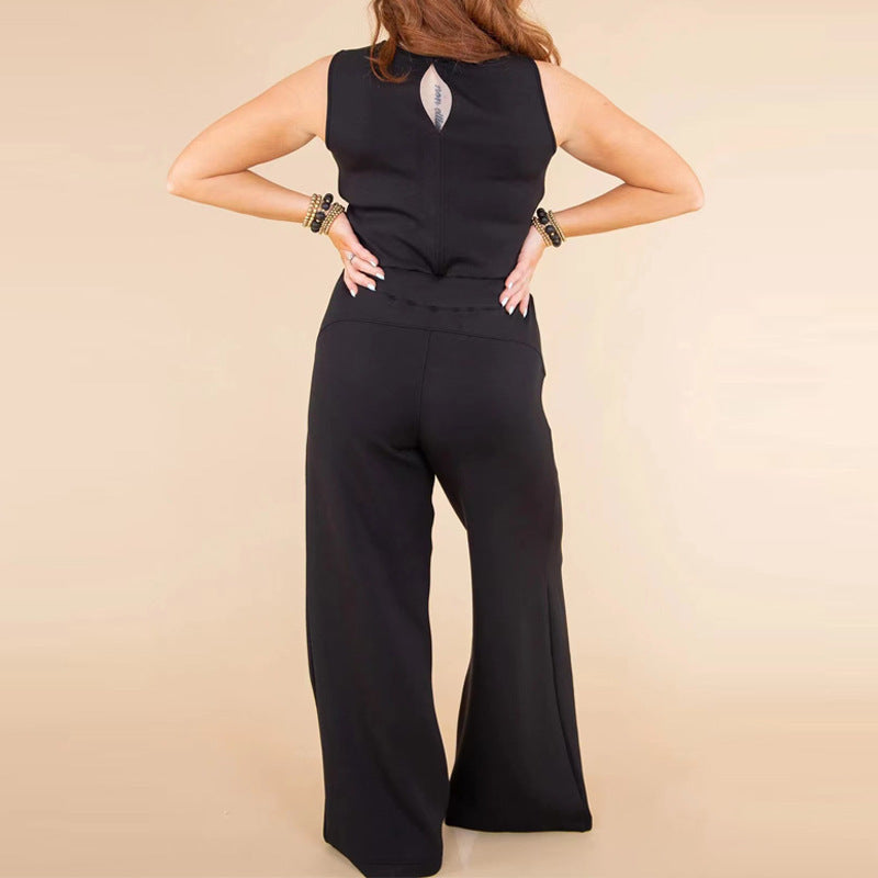 Livia™ | Stilvoller Ärmelloser Jumpsuit mit Elastischer Taille