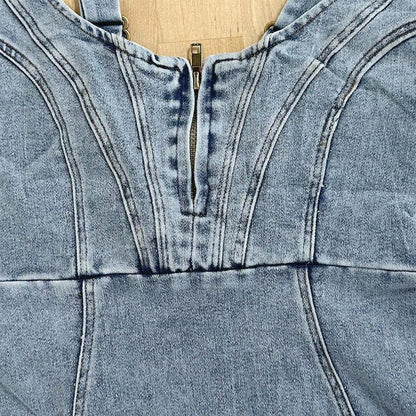 Jess™ | Verführerisches Denim-Kleid mit Schlitz