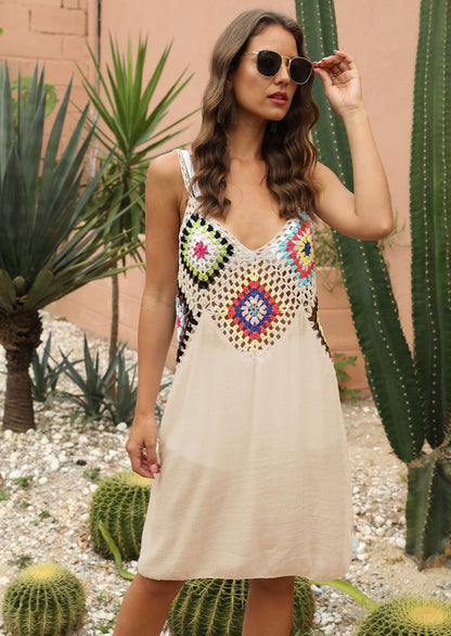 Xena™ | Gehäkeltes Boho-Sommerkleid mit Rückenausschnitt