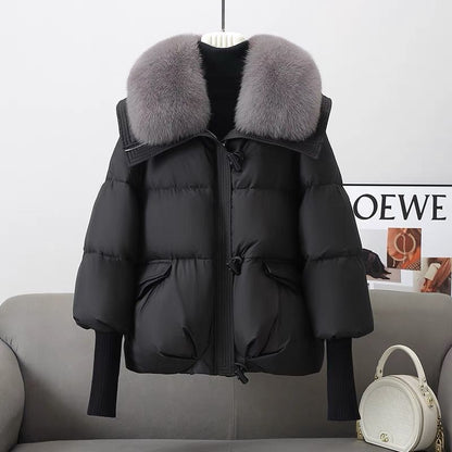 Sofia™ | Warme Winterjacke mit Luxus Pelzkragen