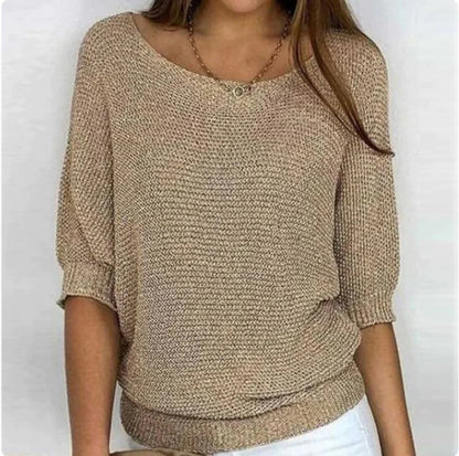 Lexi™ | Eleganter Rundhals-Strickpullover