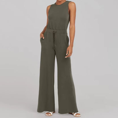 Livia™ | Stilvoller Ärmelloser Jumpsuit mit Elastischer Taille