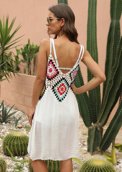 Xena™ | Gehäkeltes Boho-Sommerkleid mit Rückenausschnitt